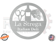 Personalized Round Wine/Grape Sign