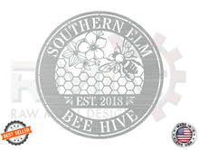 Personalized Honeycomb Bee Sign