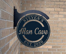 Personalized Man Cave Sign with Hanging Bracket