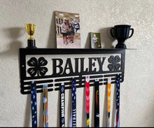 4H Custom Name Medal Holder With Trophy Shelf