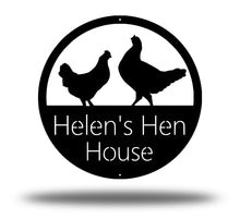 Personalized H en House/Chicken Coop Sign