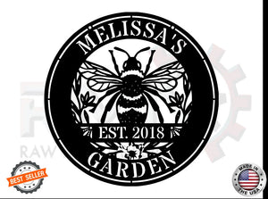 Personalized Bee Sign