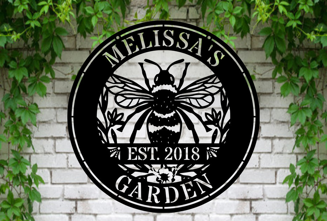 Personalized Bee Sign