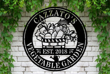 Personalized Vegetable Garden Sign