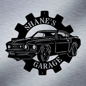 Personalized Muscle Car Sign