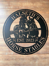 Round Horse Personalized Sign