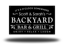 Custom Backyard - Bar & Grill Sign