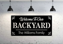 Backyard Oasis Custom Sign