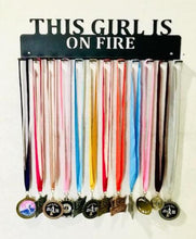 This Girl Is On Fire 12 Hook Medal Holder