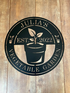 Custom Gardening Sign