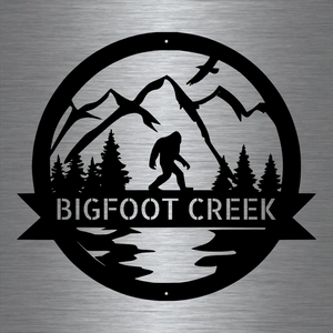Bigfoot/Mountain Custom Sign