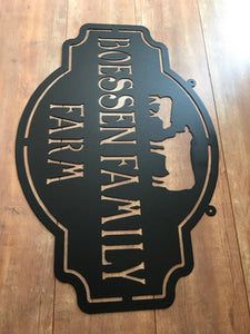 Custom Calf/Cow Farm Sign