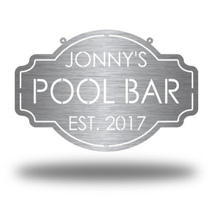 Custom Pool Bar Sign