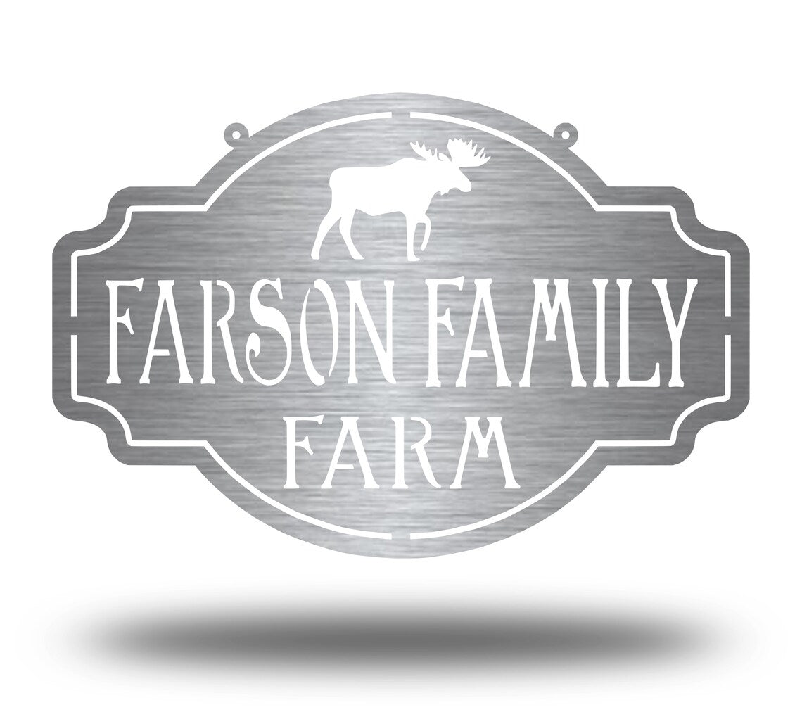 Custom Moose Sign – Raw Metal Designs