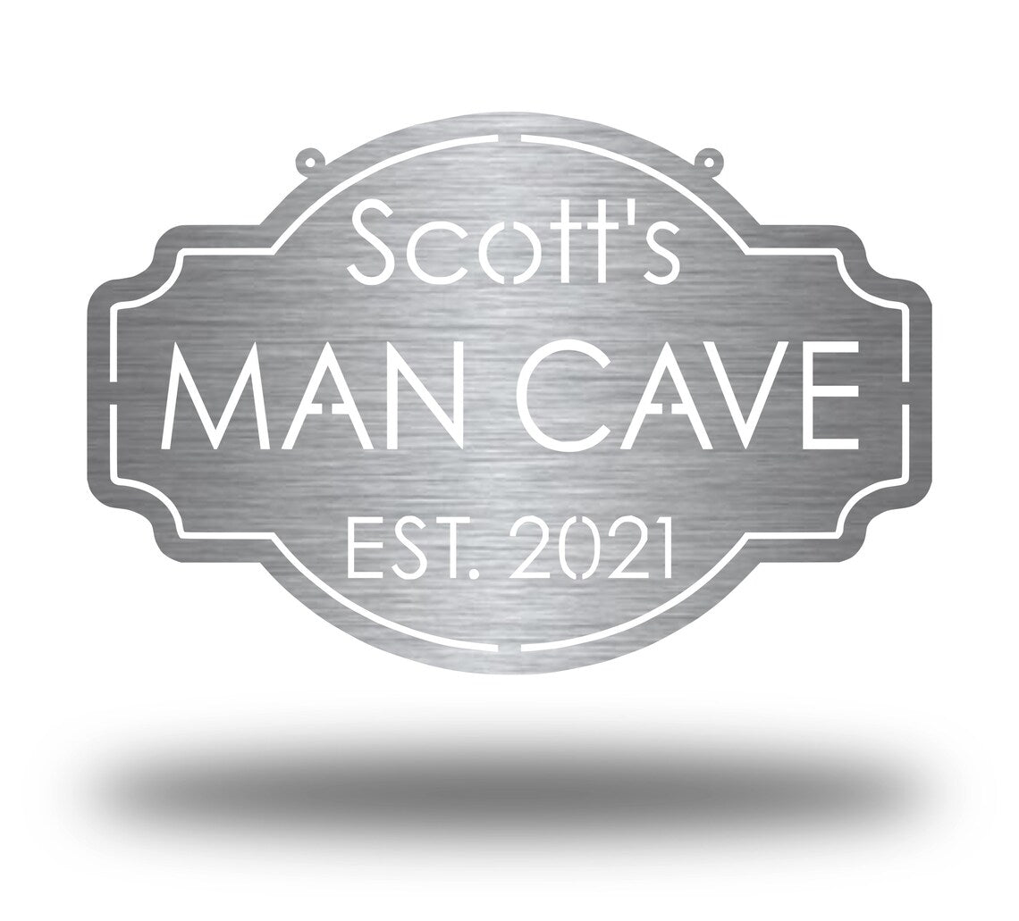 Custom Man Cave Sign – Raw Metal Designs