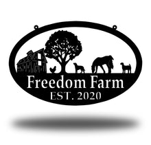 Barn/Full Tree/Horse/Chicken/Dog/Goat Custom Farm Sign